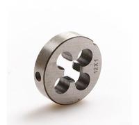 Zilimontt Matrice de filetage métrique 12 mm x 1,0 mm pour outil de coupe de filetage rond HSS pour tour et travail des métaux, haute dureté et durable, pour modélisme et