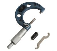 Zilimontt Micromètre extérieur avec valeur de division de 0,0001 po et butée à cliquet pour une mesure précise du diamètre extérieur dans les plages de 0 à 2,5 cm, 5,1 cm, 5,1 à 7,6 cm, 7,6 à 10,2 cm