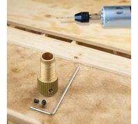 Zilimontt Mini adaptateur de mandrin auto-serrant en laiton M8 avec tige de connexion pour arbres de moteur de 2 mm, 2,3 mm, 3,17 mm, 5 mm, pince en cuivre pour petite perceuse électrique (M8-3,17 mm)