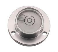 Zilimontt Mini bride de niveau à bulle horizontale avec tige en fibre de carbone pour balance électronique, 30 x 20 x 11 mm, niveau en métal pour outils de mesure et atelier (blanc)