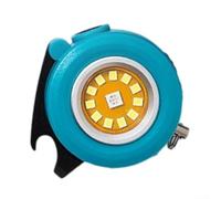 Zilimontt Mini lampe torche LED rechargeable avec base magnétique, support rotatif, décapsuleur, corps en alliage d'aluminium pour camping, randonnée, réparation de voiture (bleu)