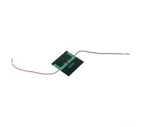 Zilimontt Mini panneau solaire 0,4 W 2-3 V polycristallin 60 x 60 mm avec fils pour lampes de jardin à faire soi-même, module de charge à petites cellules, longue durée, résistant aux intempéries