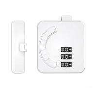 Zilimontt Mini serrure à combinaison pour portes de réfrigérateur et d'armoire, sans clé, avec mot de passe réinitialisable, ABS solide sans perçage (C)