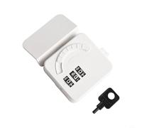 Zilimontt Mini serrure à combinaison pour portes de réfrigérateur et d'armoire, sans clé, avec mot de passe réinitialisable, ABS solide sans perçage (A)