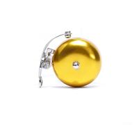 Zilimontt Mini sonnette rétro pour vélo 90-100 dB en alliage d'aluminium pour guidon de vélo, alarme pour vélo de montagne, vélo pliable et vélos pour enfants ou trottinette électrique (doré)