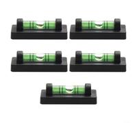Zilimontt Niveau à bulle magnétique avec base double ligne Figure 7 pour cadre photo, cadre photo, cadre de point de croix et étalonnage du support TV - Horizontal et parallèle (5 pièces)