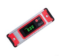 Zilimontt Niveau numérique électronique 200/300/400 mm avec écran LCD, mètre d'angle magnétique et alerte sonore pour professionnels de la construction et de l'ingénierie (200 mm)