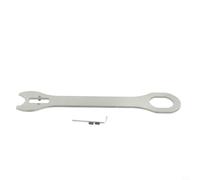 Zilimontt Outil de clé de pédalier de vélo, clé d'entretien en acier durable pour réparation de vélo, compatible avec les composants Campagnolo, taille 270 x 60 mm, argent