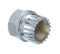 Zilimontt Outil de démontage de pédalier en acier pour vélo, clé à 20 dents compatible avec ISIS, et pédaliers RaceFace pour l'entretien, douille de 24 mm