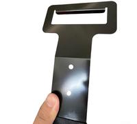 Zilimontt Outil de garniture avec poignée en acier pour réparation de voiture 45 pour extracteur manuel pour enlever les joints Plus et design bien conçu pour extracteur automobile (noir)