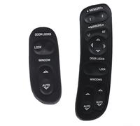 Zilimontt Paire d'interrupteurs de fenêtre électrique pour Corvette pour C5 1997-2004 - Remplacement direct OEM Style avant gauche droite 19209381 19209382 - Plastique noir - Facile à installer - Lot