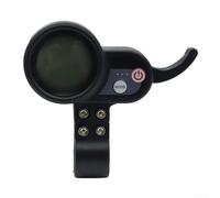 Zilimontt Panneau de commande à écran LCD pour scooter électrique, 36-60 V, interface 6 broches, compatible avec les modèles JP, boîtier ABS, installation facile, noir, pièce de rechange pour (tête