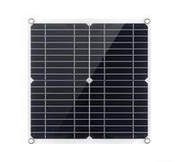 Zilimontt Panneau solaire flexible 20 W 18 V double sortie USB portable monocristallin film PET installation étanche noir pour voitures, bateaux, camping-cars, camping, utilisation en extérieur 280 x