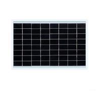 Zilimontt Panneau solaire polycristallin 30 W 12 V avec port USB, taux de conversion élevé de 23 à 24 %, générateur d'énergie solaire portable pour extérieur, pour camping, caravane, bateau et maison