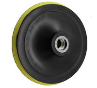 Zilimontt Patin de support rotatif de 125 mm pour polissage et ponçage, fixation de disque en polyuréthane avec adaptateur de perceuse M10 et M14, compatible avec meuleuses électriques (M14)