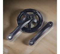 Zilimontt Pédalier simple pour vélo de route et E-For Bike - Boîtier de pédalier carré conique 40T/48T/52T, longueur du bras de manivelle de 170 mm, noir, 700 à 750 g (40T)