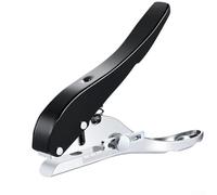 Zilimontt Perforatrice à trou unique de 8 mm pour étiquettes, carton plastique, badges, tickets et bois fin, capacité multicouche, 15 à 20 feuilles, chromé