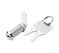 Zilimontt Petite serrure à came en alliage de zinc pour armoire, tiroir, boîte aux lettres et boîte lumineuse, serrure sécurisée d'armoire de classement avec 2 clés, matériel facile à installer pour