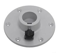 Zilimontt Pied de base réglable pour table de camping-car 460-700 mm, piédestal amovible en alliage d'aluminium avec finition givrée, compatible avec caravane, yacht pour Royaume-Uni