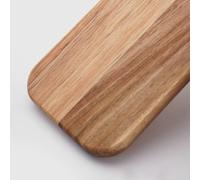 Zilimontt Planche à découper en bois pour camping, pique-nique et barbecue - Planche à découper en noyer naturel, outil de découpe alimentaire léger et portable avec trou de suspension, lisse (15,5 x