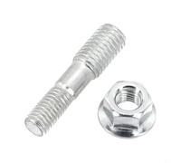 Zilimontt Plaque de guidage pour tronçonneuse à double tête avec vis et écrous, compatible avec les modèles 52cc/58cc, argent, accessoire forestier en acier durable pour l'entretien et la réparation