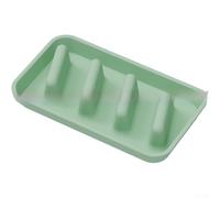 Zilimontt Plateau à tacos en silicone avec sections divisées pour tortillas - Plateau antidérapant pour servir des tacos et garder les garnitures séparées - 28, 6 x 16 et 5 cm (bleu sarcelle)