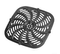 Zilimontt Plateau de rechange pour friteuse à air 24 x 25 cm avec quatre protections d'angle pour une installation et un nettoyage faciles, compatible avec la plupart des modèles de friteuses à air