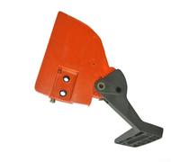 Zilimontt Poignée de frein à chaîne avec couvercle de pignon latéral d'embrayage compatible avec les modèles de tronçonneuse 136 137 141 142 pour équipements électriques extérieurs et entretien de