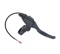 Zilimontt Poignée de frein à main en alliage d'aluminium avec sonnette pour trottinette électrique HX X8 X9, levier gauche ou droit de rechange durable pour la sécurité en extérieur, noir (C droite)