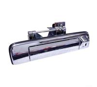 Zilimontt Poignée de hayon avec trou pour caméra D-Max 2012-2015, poignée de porte arrière de rechange avec découpe pour appareil photo, métal argenté, OEM 25290-JD00A et