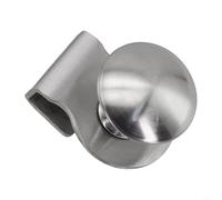 Zilimontt Poignée de porte en verre sans perçage 58 mm pour vitrine, tiroir, cuisine, salle de bain, cave à vin, bibliothèque (argenté)