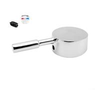 Zilimontt Poignée de robinet de douche pour valve de 35 mm et 40 mm, poignée d'interrupteur de rechange en alliage de zinc avec vis à six pans creux, kit de réparation pour (C 40#)