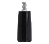 Zilimontt Poignée de volant rotative M6/M8/M10 avec tige filetée mâle, bouton tournant en plastique noir et métal pour fraiseuse, tour, meuleuse, équipement industriel (M6 x 40)