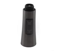 Zilimontt Pommeau de douche compatible avec robinet Silver Out gris ABS arroseur mélangeur aérateur à tirer noir brossé avec buse de pulvérisation de rechange pour connexion G1/2 cuisine avec pulsion