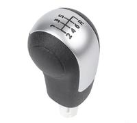 Zilimontt Pommeau de levier de vitesse manuel pour LR2 (L359) 2006-2014, construction ABS, finition argentée/noire, pièce de rechange OEM LR001199, ajustement direct pour trak manuel de 2,2 l (noir)