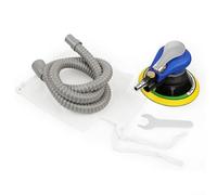 Zilimontt Ponceuse orbitale pneumatique aléatoire de 15,2 cm, polisseuse et meuleuse automobile 13 500 tr/min pour carrosserie, métal et bois - Filetage /4", 5 mm, échappement arrière, 0,3 (avec