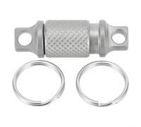 Zilimontt Porte-clés en alliage de titane à dégagement rapide avec rotation à 360 °, design amovible, outil multifonction léger pour clés de voiture et de maison, boucles de ceinture, sacs, (type 2)