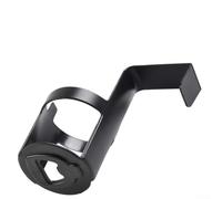 Zilimontt Porte-gobelet de voiture pour porte de véhicule - Porte-bouteille en plastique - 14 x 7 x 14 cm - Convient aux gobelets et canettes de 7 cm de diamètre - Noir - Pour voitures, camions - S