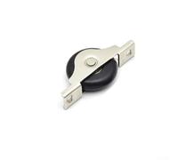 Zilimontt Poulie de porte coulissante pour armoire de cuisine lisse avec roulettes en nylon boîtier en acier inoxydable 30 mm ou 40 mm de diamètre pour meubles (40 mm)