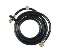 Zilimontt Raccord de tuyau de propane de 1,8 m/3 m, adaptateur de propane haute pression pour réservoirs de gaz de 0,5 kg à 9,1 kg, tuyaux de propane à connexion rapide pour gril, cuisinière (3 m)