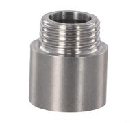Zilimontt Rallonge de pommeau de douche en acier inoxydable chromé de 10 à 60 mm avec bras étanche pour salle de bain, plomberie, jardin, piscine, utilisation en extérieur avec résistance à haute