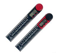 Zilimontt Rapporteur d'angle numérique de 17,8 cm - 200 mm avec écran LCD pour le travail du bois, le travail des métaux et les projets de bricolage, précis à ± 0,3°, noir