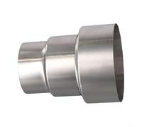 Zilimontt Réducteur de conduit de cheminée en acier inoxydable - Adaptateur de tuyau pour poêle à bois ou système de ventilation de cheminée - Plusieurs diamètres (Ø90 mm/Ø70 mm)