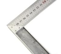 Zilimontt Règle carrée de charpentier en alliage d'aluminium de 250 mm à 600 mm pour la construction et le travail du bois, encadrement, marquage carré et angle (600 mm)