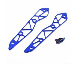 Zilimontt Régulateur de pare-brise en alliage d'aluminium bleu XMAX300 | Option bleue, légère mais robuste, installation facile, protège le conducteur du vent, montage avant
