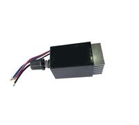 Zilimontt Régulateur de vitesse du moteur 12 V 24 V CC avec contrôle en continu et dissipateur de chaleur, contrôleur de chauffage soufflant en plastique durable et en métal pour dégivrage de voiture