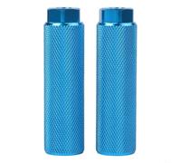 Zilimontt Repose-pieds moletés antidérapants en alliage d'aluminium pour essieux de 3/8" avec trous de 9 mm, pour une longue durée de vie, accessoires de vélo pour VTT, vélo de route (bleu)