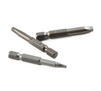 Zilimontt Robertson Lot de 3 embouts de tournevis à tête carrée 50 mm SQ1 SQ2 SQ3, forets magnétiques en acier S2 pour tournevis électriques, perceuses sans fil et