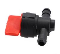 Zilimontt Robinet de carburant Onoff 8 mm en ligne avec valve pour moto pour quart de vélo et tondeuse à gazon, interrupteur à essence, VTT, raccord de tuyau d'identification en plastique