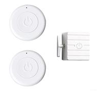 Zilimontt Robot de commande à distance pour interrupteurs à bascule et boutons poussoirs avec technologie sans fil 433 MHz, batterie rechargeable USB et portée de 20 mètres (hôte + 2 télécommandes)